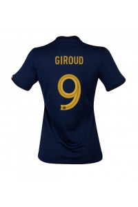 Frankrike Olivier Giroud #9 Fotballdrakt Hjemme Klær Dame VM 2022 Korte ermer